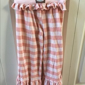 Persnickety pink stripe ruffle pants